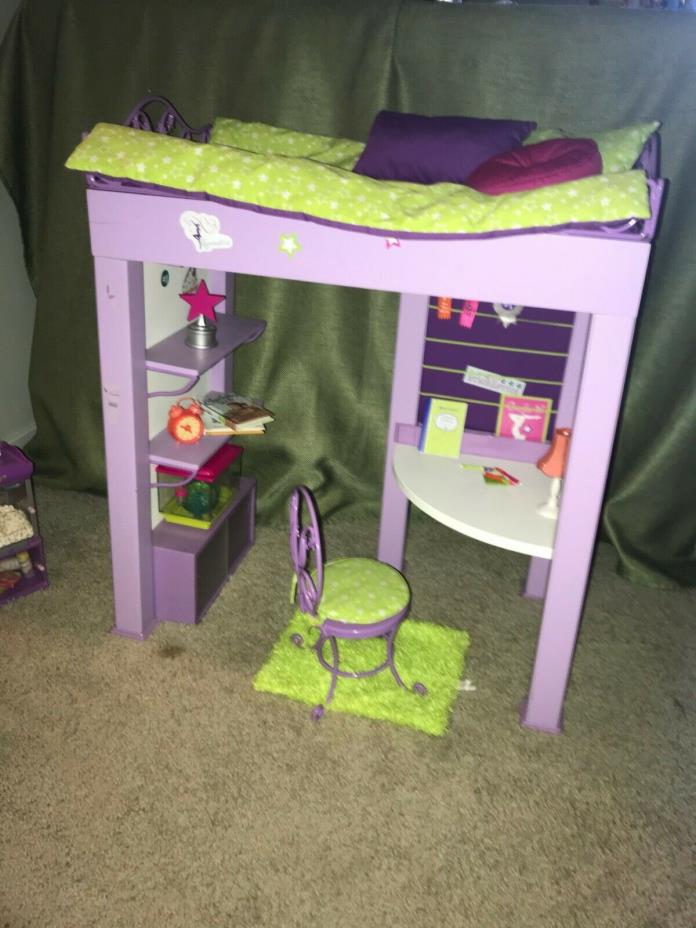 American Girl Doll McKenna’s loft bed/desk set with most accessories