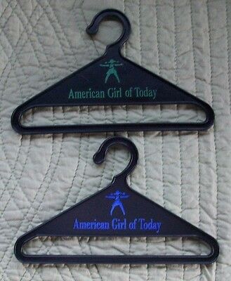 AMERICAN GIRL DOLL CLOTHING BLACK  HANGERS SET OF 2 AMERICAN GIRL OF TODAY