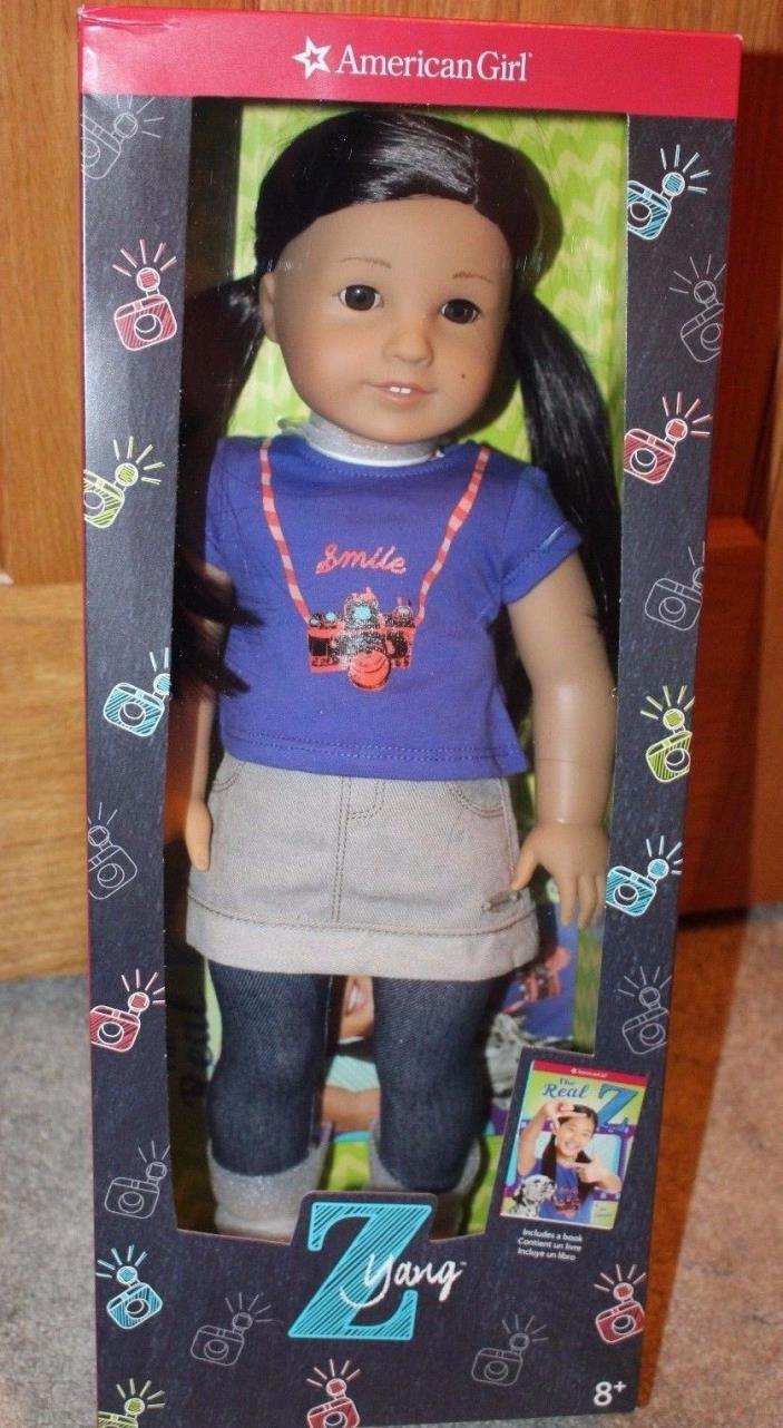 American Girl Doll Z Yang And Book New In Box 18 Inch Doll