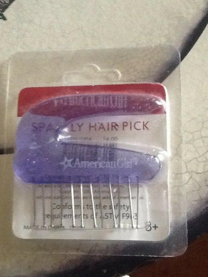 American Girl sparkly purple Hair Pick for Dolls (A20-08)