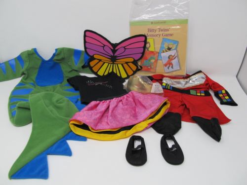 American Girl Bitty Baby Doll Wings & Things Dinosaur Bumble Bee & Space Outfits