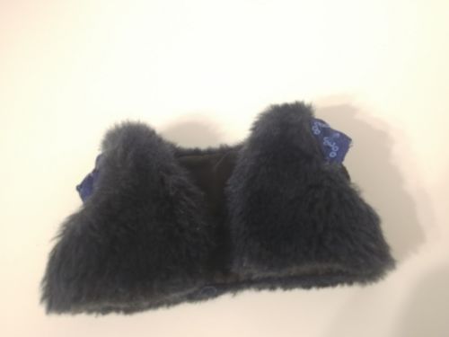 American Girl Doll 2014 Holiday Accessories Vest Only Wrap Sequins Faux Fur Blue