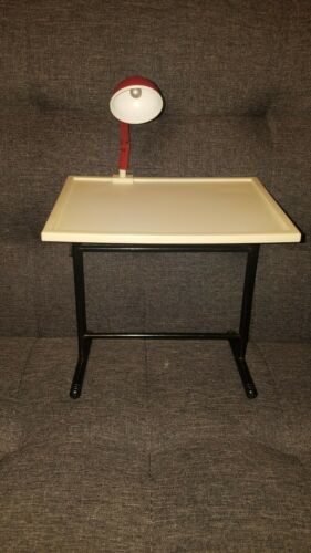 Doll Computer / Drafting Desk with Attached light