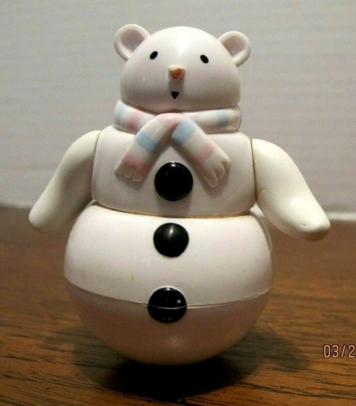 Roly Poly Plastic White Polar Bear Rattle Pleasant Company American Girl Toy 3