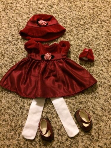 American Girl Bitty Baby 2004 Rosey Red Holiday Outfit