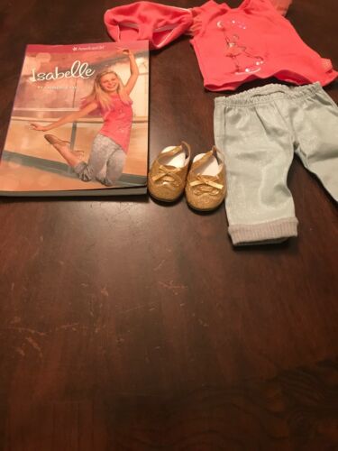 American Girl Doll Retired GOTY Isabelle Meet Outfit And Book