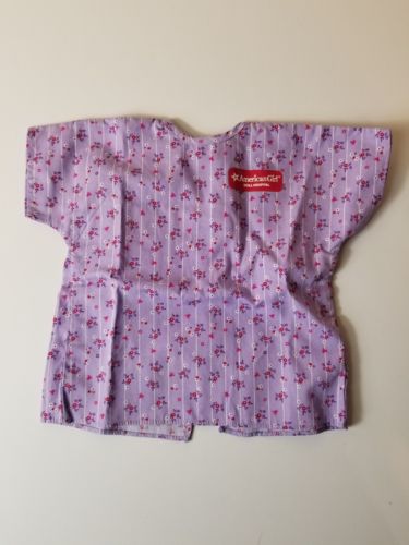 American Girl Bitty Baby doll's purple hospital gown