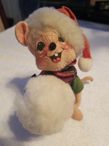 Annalee Doll Mouse with Muffler 1996