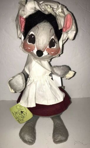 Annalee Pilgrim Thanksgiving Mouse Doll 14 Inch Female Collectible 1965