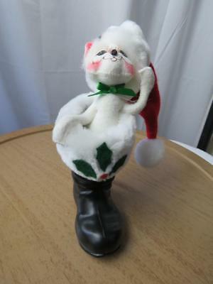 Annalee Christmas Mouse in Santa's Boot 9