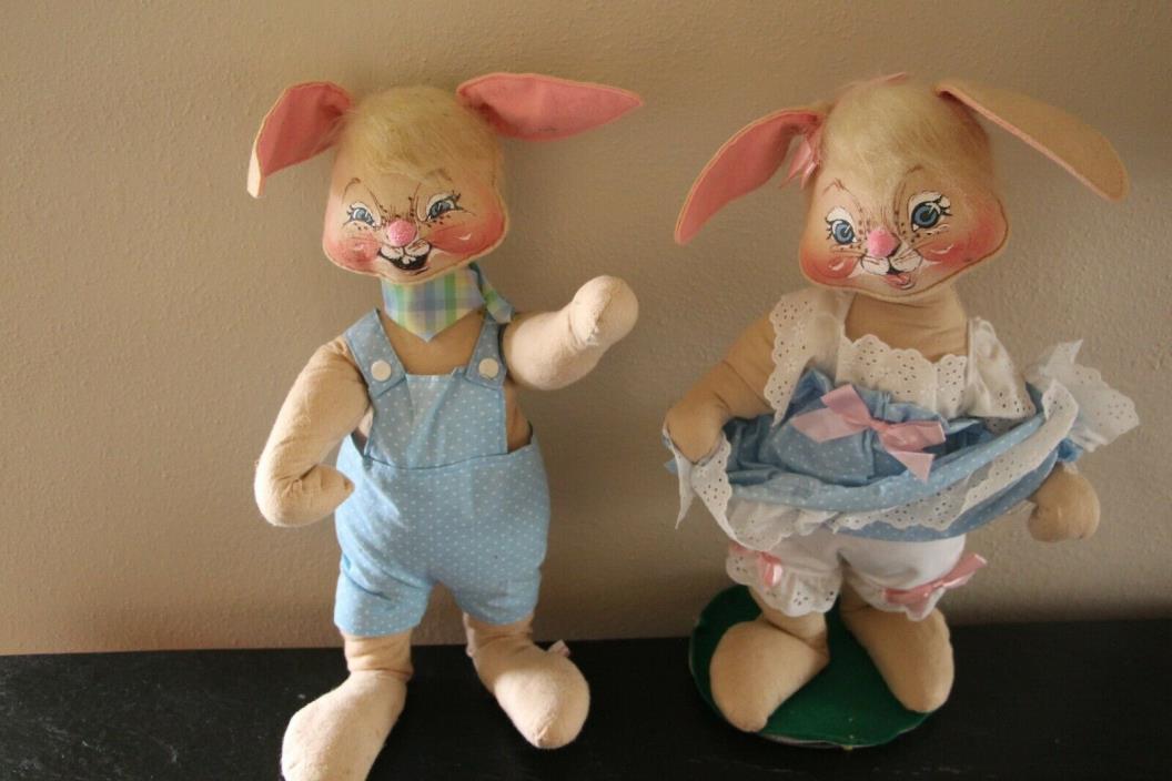 Vintage 1967-1982 Annalee Doll Rabbits