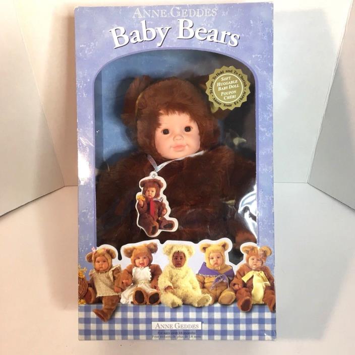 Anne Geddes Baby Bears 1997 Huggable Doll In Open Box Teddy Bear 525504