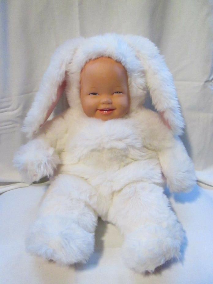 1991 anne geddes baby doll with bunny costume/