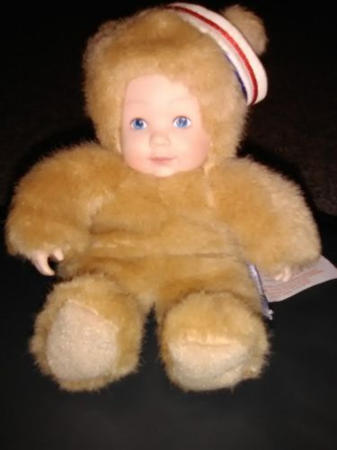 Anne Geddes Collection Adorable Baby Bear In Hat EUC Collectable