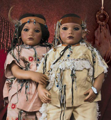 New Mattel Annette Himstedt Takumi & Takuma Dolls Made in Spain 1995 NRFB