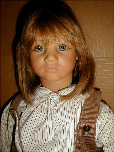 Rare Annette Himstedt BASTIAN German Boy Large Big Eye Barefoot Child Doll