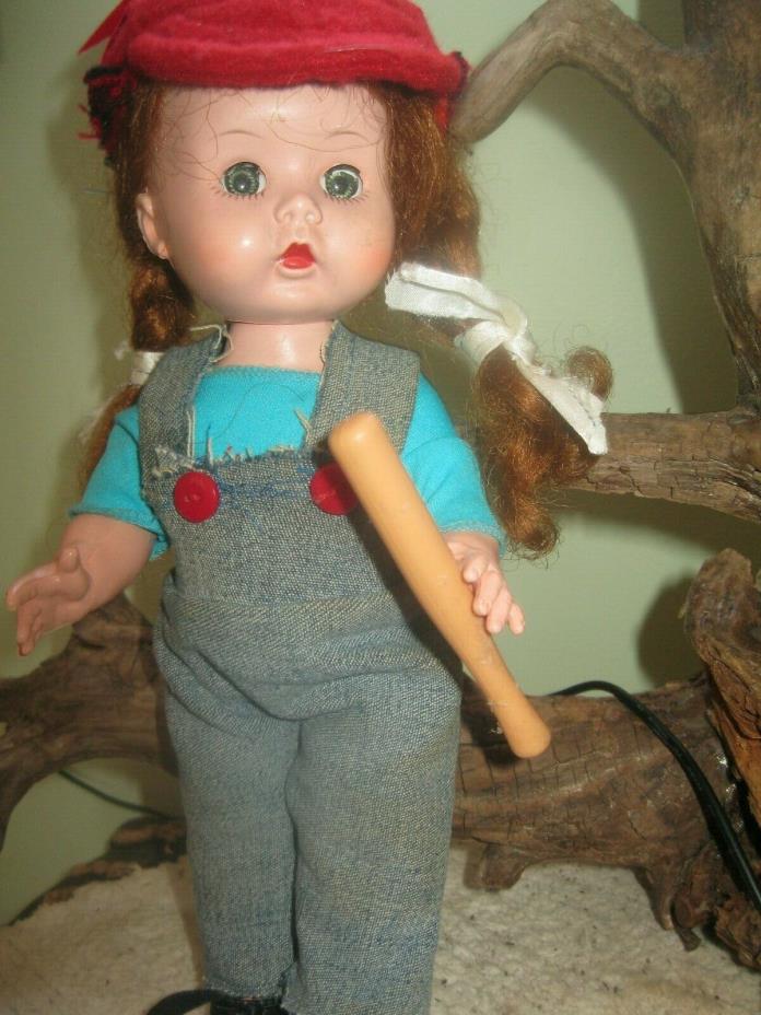 vintage ARRANBEE ` my TURN TO BAT, maybe a HOME RUN !! 10 in WALKER DOLL