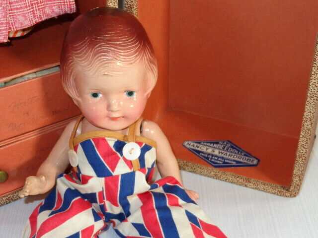 12 Arranbee Composition Doll ~ NANCY ~ with Trunk and Outfits