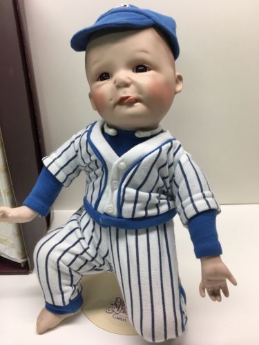 Ashton Drake PAUL Boy DOLL Porcelain Yolanda Bell Precious Moments Baseball Baby