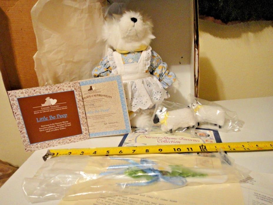 Gallery Teddies Little Bo Peep Bear Ashton Drake Artist Joan Davis 2638