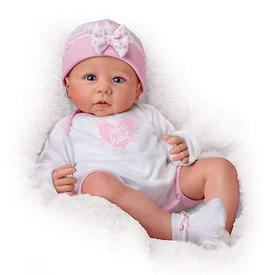 Ashton Drake Worth The Wait Lifelike Poseable Weighted Baby Doll by Linda Murray