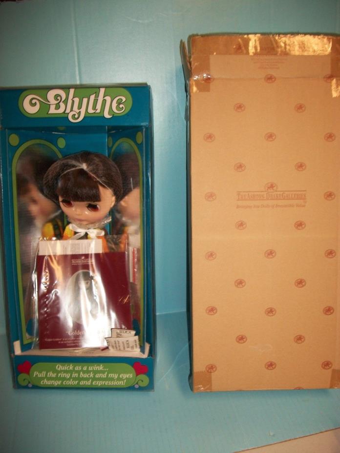 Ashton Drake Blythe Doll Golden Goddess -HTF  RARE MIB STILL NEW FREE SHIPPING