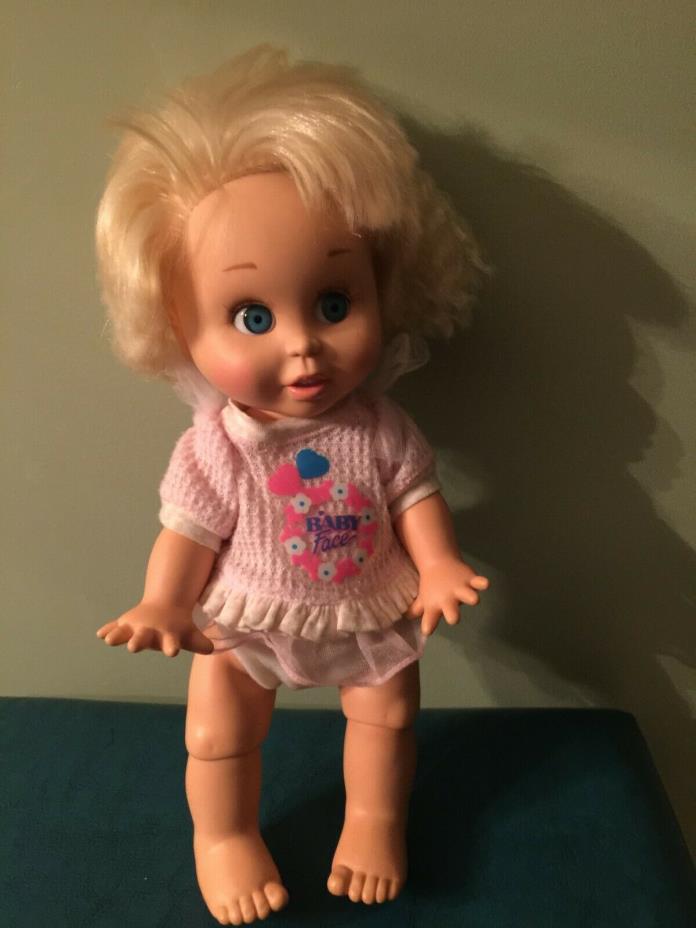 Galoob Baby Face Doll So Innocent Cynthia in original clothing #7