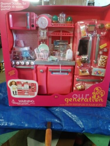 Our Generation Gourmet Kitchen Accessory Set - Pink