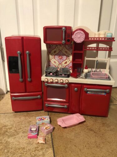 Our Generation Red Gourmet Kitchen Set Food 18
