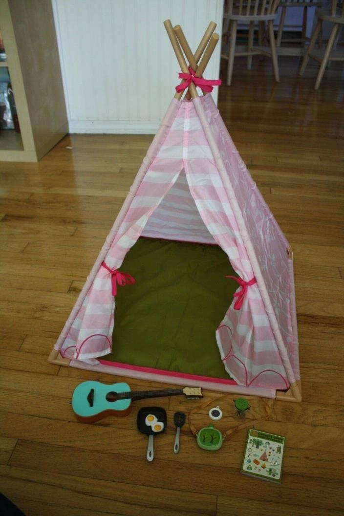 Our Generation Sweet Dreams Under the Stars TeePee Tent Pink (Doll Sized)