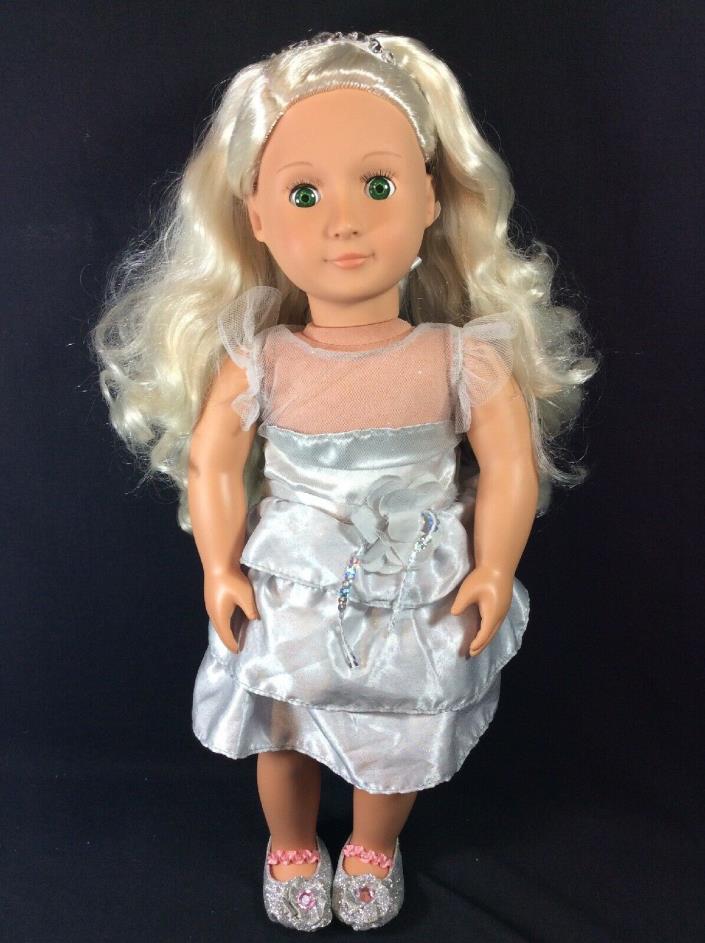 Battat Our Generation Doll Blonde Hair Green Eyes, Used Condition