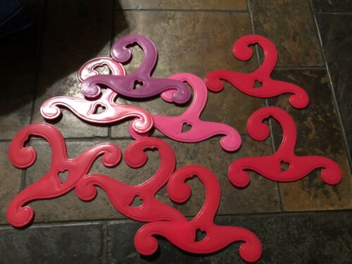 8 Doll Hangers - Purple & Pink - Fits American Girl - Our Generation Clothes