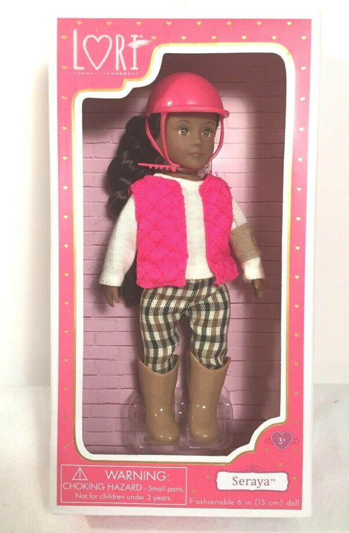 Lori Doll Seraya Mini Riding Equestrian Doll 6 Inch With Riding Gear New In Box