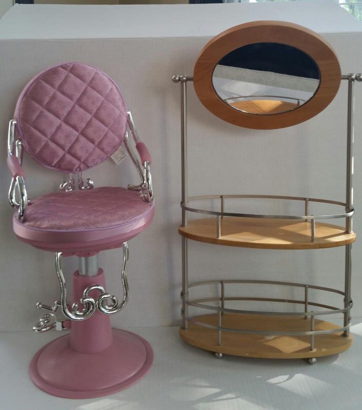 BATTAT Beauty Salon Chair Mirror Stand Accessories 4 American Girl and 18