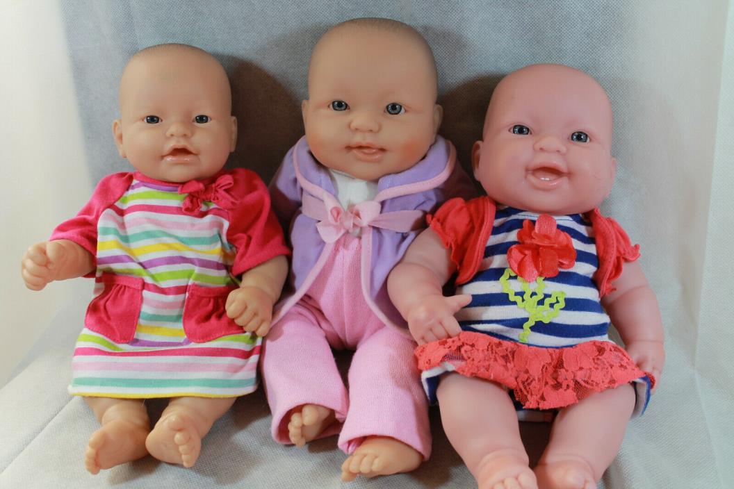 Three Berenguer Baby dolls
