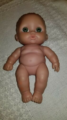 Berenguer 28-10 8 In Pudgy little vinyl Doll Green Inset Eyes Moveable Limbs