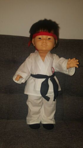Berjusa Anatomically Correct Oriental Karate Boy Full outfit 19 inch Adorable
