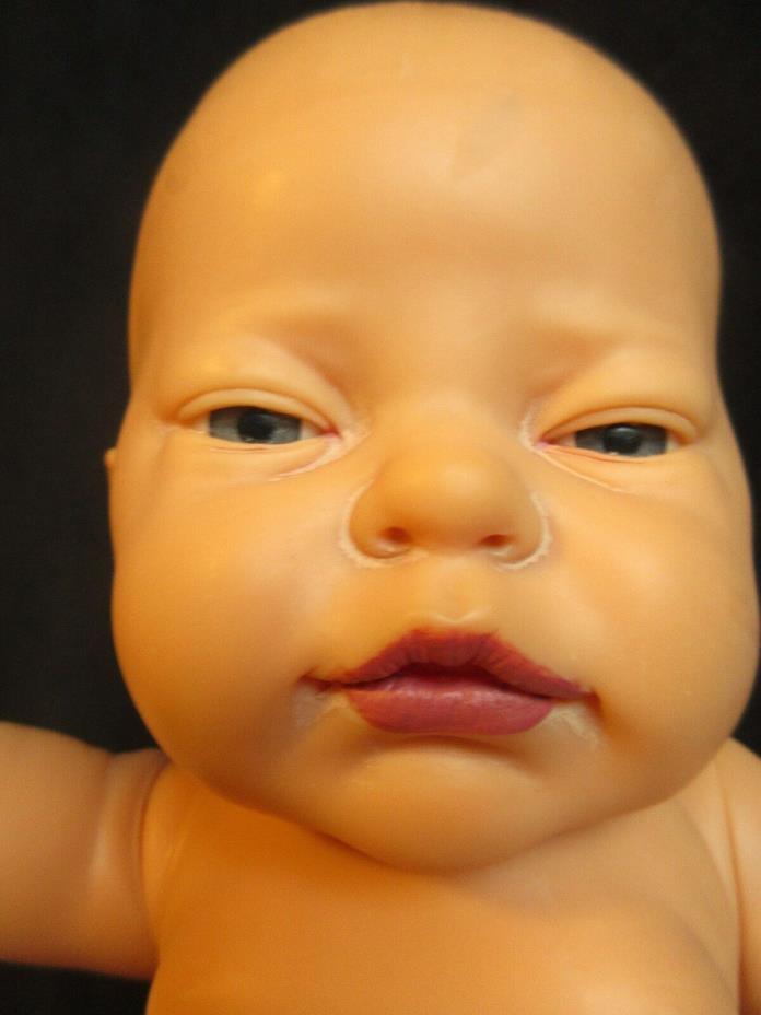 BERJUSA PREEMIE REALISTIC VINYL OPEN EYED BABY DOLL FOR REBORNING OR PLAY