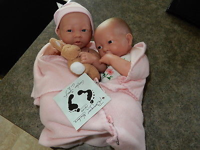 Realistic Berenguer dolls newborn twins Baby Girls