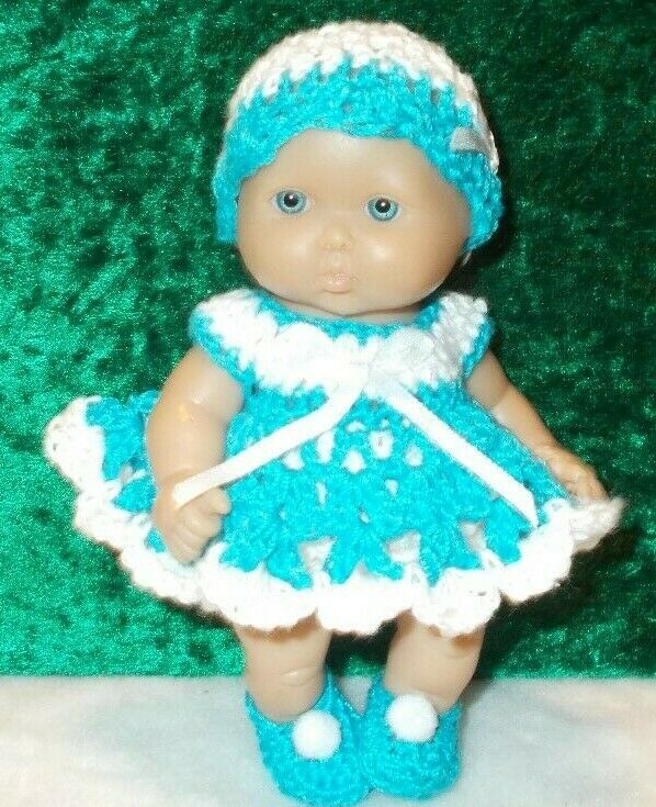 HAND CROCHETED DOLL CLOTHES FITS 5