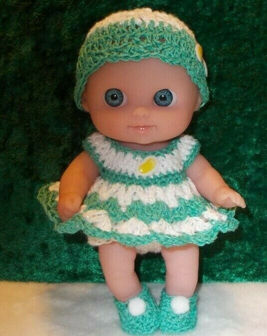 HAND CROCHETED DOLL CLOTHES/fits 5.5