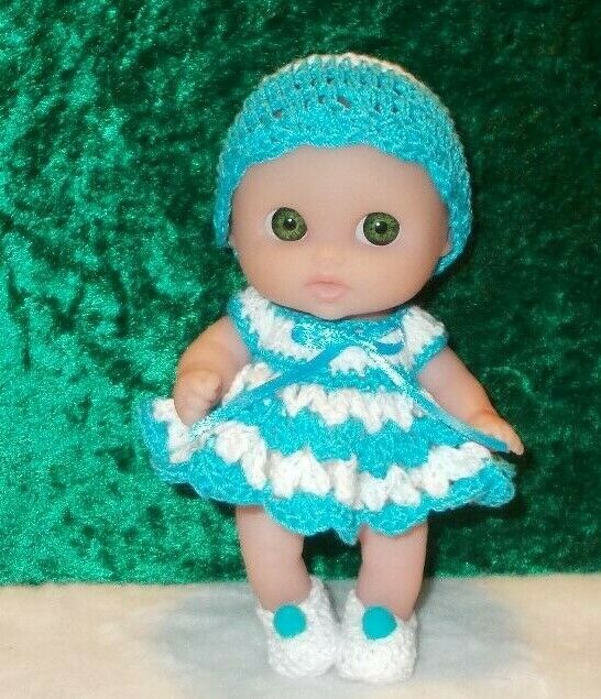 HAND CROCHETED DOLL CLOTHES/fits 5.5