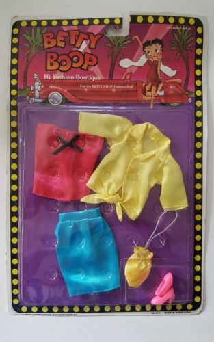 Betty Boop PUNK ROCK 5-Pc 1986 Vintage Hi- Fashion Boutique Doll Clothes # 8101