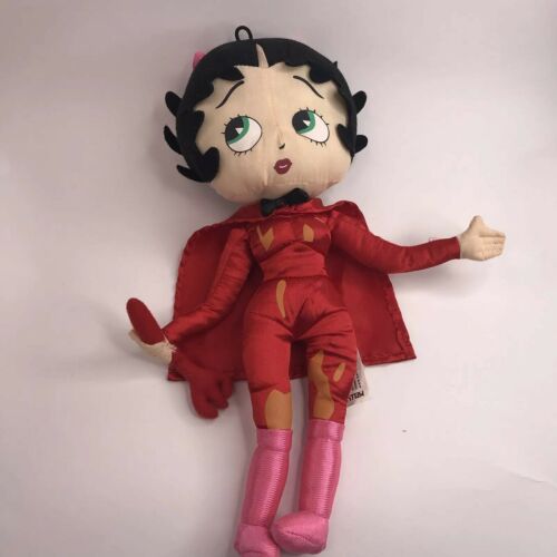 Red Devil Betty Boop 13”Doll Plush Stuffed Kelly Toy Pitch Fork Halloween