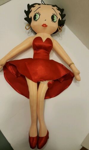 Kelly Toy 1999 Betty Boop Red Dress Plush Stuffed Doll 22