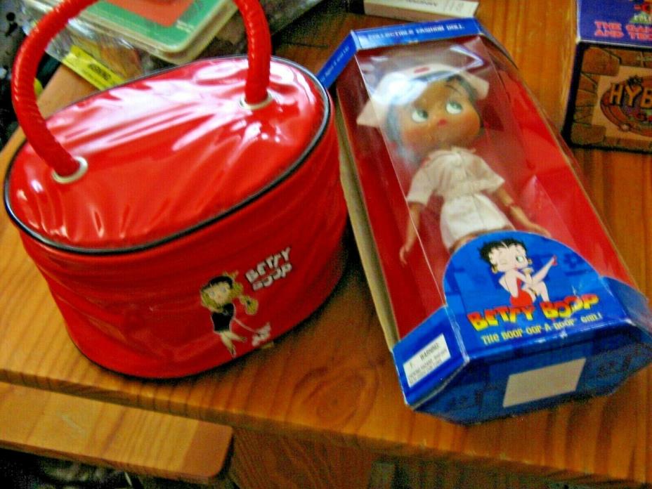 Betty Boop  NURSE Doll 2005 POSEABLE BENDABLE stand included With Handbag