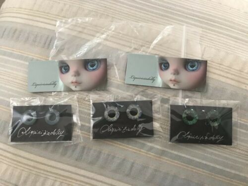 Liquiriziadolly Hand painted Eye Chips For 12” Blythe Doll 3 Pair