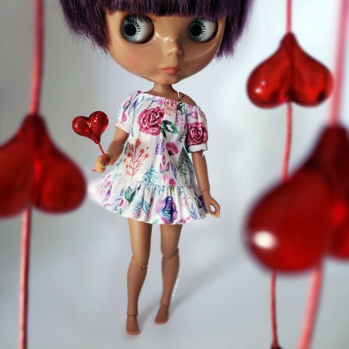 Blythe dress Flower garden / Handmade / Doll dresses for 12 inch Blythe doll
