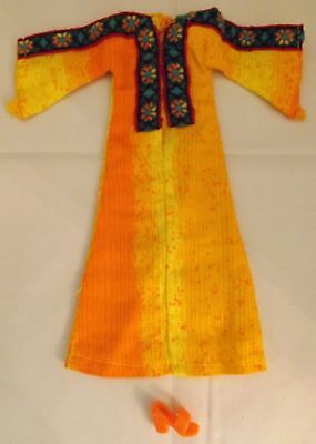 Vintage 1972 Kenner Blythe Doll Golden Goddess Dress Outfit-Excellent Condition