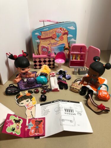 Bratz Babyz Chill Out Lounge Lunchbox Playset-JADE & SASHA BABY DOLLS & Acc